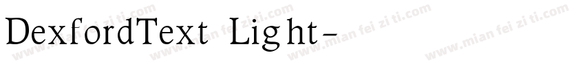 DexfordText Light字体转换